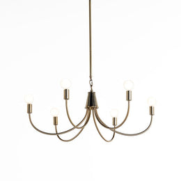 Haley Chandelier-Satin Brass by Four Hands