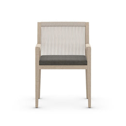 Sherwood Dining Armchair-Brown/Charcoal by Four Hands