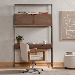 Trey Modular Wall Desk-Auburn Poplar by Four Hands