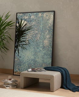 Acid Wash Floor Mirror-Iron Matte Black