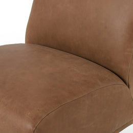 Bronwyn Swivel Chair-Palermo Cognac by Four Hands