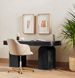 Keane Desk-Black Elm by Four Hands