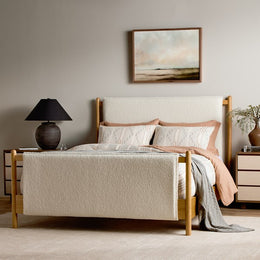 Bowen Bed-Sheepskin Natural-Queen