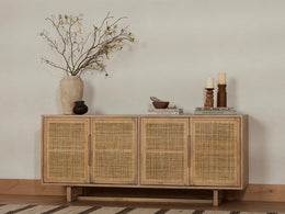 Clarita Sideboard - White Wash Mango by Four Hands