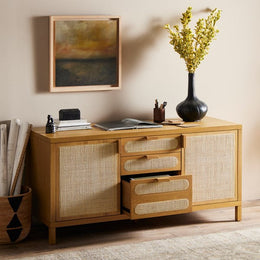 Allegra Filing Credenza-Honey Oak by Four Hands