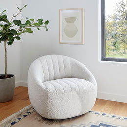 Audie Swivel Chair-Knoll Natural