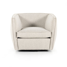 Rashi Swivel Chair-Falon Linen by Four Hands