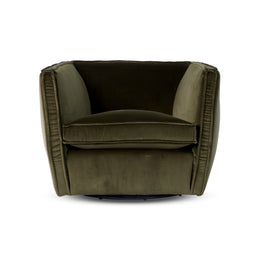 Rashi Swivel Chair-Surrey Olive by Four Hands