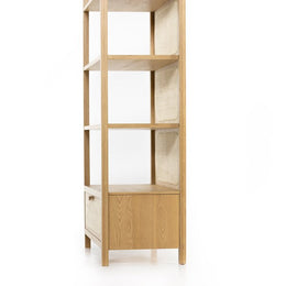 Allegra Bookcase-Honey Oak Veneer