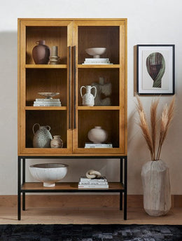 Isaak Cabinet-Smoked Drift Oak by Four Hands