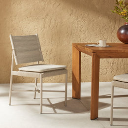 Miller Outdoor Dining Chair-Dove Taupe by Four Hands