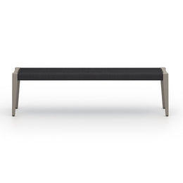 Sherwood Outdoor Dining Bench-Grey by Four Hands