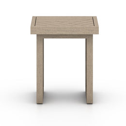 Avalon Outdoor End Table-Washed Brown
