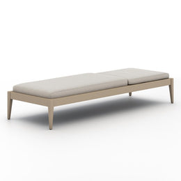 Sherwood Outdoor Chaise-Brown/Stone Grey