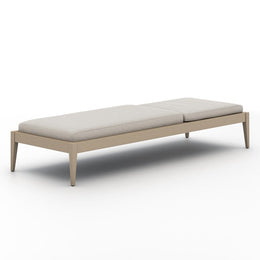 Sherwood Outdoor Chaise-Brown/Stone Grey by Four Hands