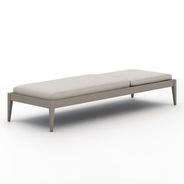 Sherwood Outdoor Chaise-Grey/Stone Grey by Four Hands