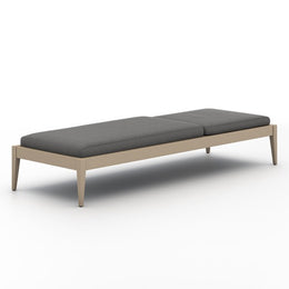 Sherwood Outdoor Chaise-Brown/Charcoal