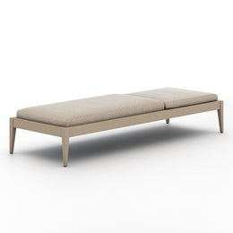 Sherwood Outdoor Chaise-Brown/Faye Sand by Four Hands
