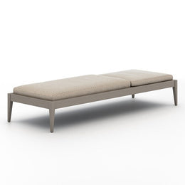 Sherwood Outdoor Chaise-Grey/Faye Sand by Four Hands