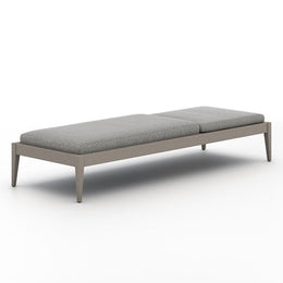 Sherwood Outdoor Chaise-Grey/Faye Ash by Four Hands