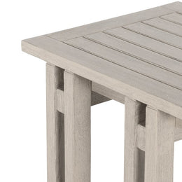 Balfour Outdoor End Table-Weathered Grey