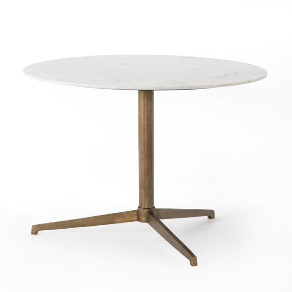 Helen Round Bistro Table-Polished White by Four Hands