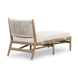 Rosen Outdoor Chaise-Natural Eucalyptus by Four Hands