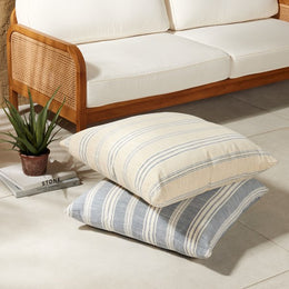 Chisos Outdoor Floor Cushion-Set Of 2-Tan