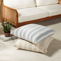 Chisos Outdoor Floor Cushion-Set Of 2-Blue