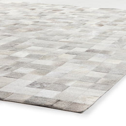 Tiled Hide Rug-Dark Grey-5'x8'