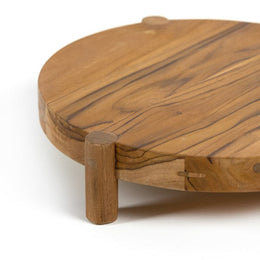 Peche Outdoor Small Tray-Natural Teak by Four Hands