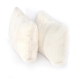 Banded Sheepskin Pillow-Cream-Set2-16x24