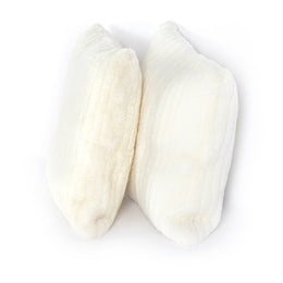 Banded Sheepskin Pillow-Cream-Set 2-20''