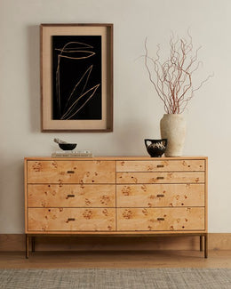 Mitzie 7 Drawer Dresser-Amber Mappa Burl