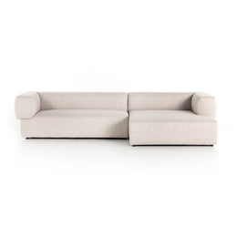 Lisette 2 Piece Sectional Right Arm Facing Chaise-Dove by Four Hands