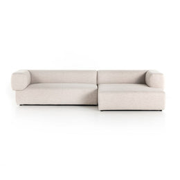 Lisette 2 Piece Sectional Right Arm Facing Chaise-Dove