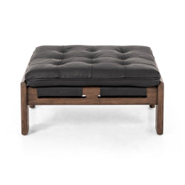 Halston Ottoman - Heirloom Black by Four Hands