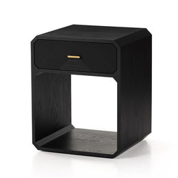 Caspian Nightstand - Black Ash Veneer by Four Hands