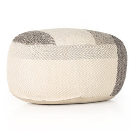 Color Block Floor Cushion-Brown, Cream by Four Hands