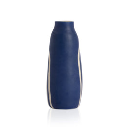 Keshi Small Vase-Blue & White Ceramic