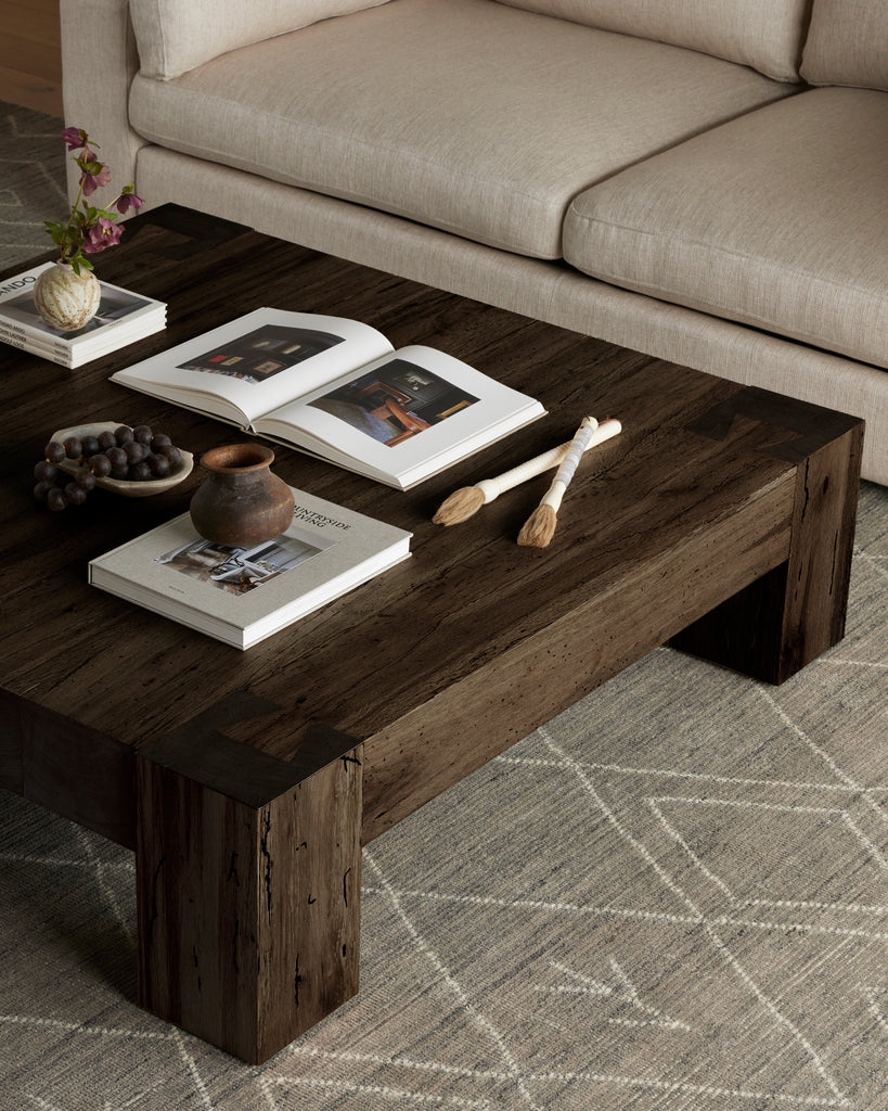 Abaso Coffee Table-Ebony Rustic