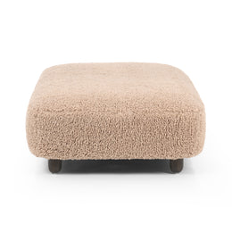 Aniston Rectangle Ottoman-Andes Toast by Four Hands