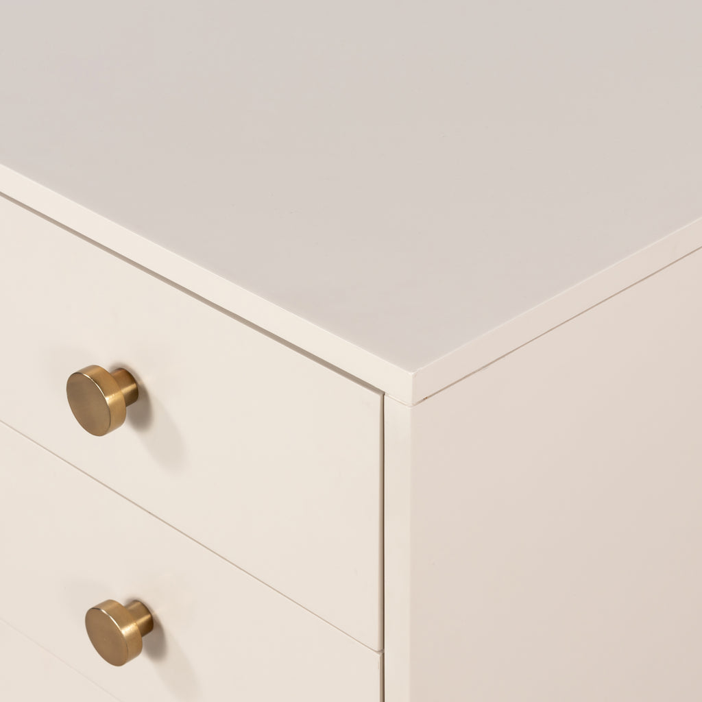 Van Rectangular Nightstand-Alabaster