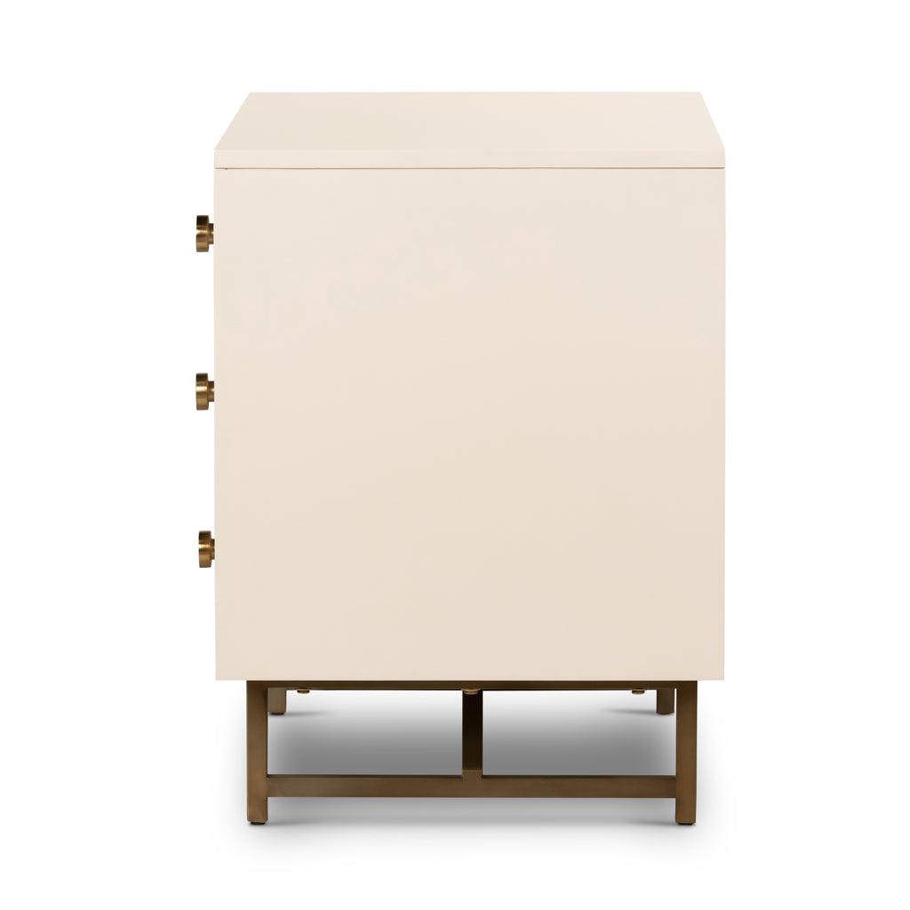 Van Rectangular Nightstand-Alabaster