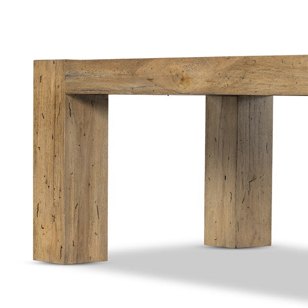 Abaso Dining Table - Rustic Wormwood Oak by Four Hands