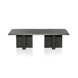 Terrell Outdoor Coffee Table-Aged Grey by Four Hands