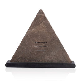 Laja Triangular Sculpture-Laja Dark Grey by Four Hands