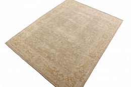 Rug & Kilim's Transitional Style Rug In Beige-Brown All Over Floral Pattern - 144"