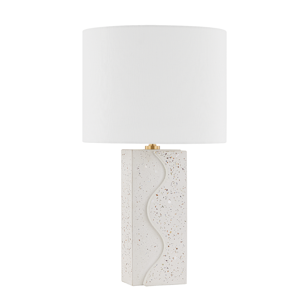 Cort 1 Light Table Lamp - Aged Brass