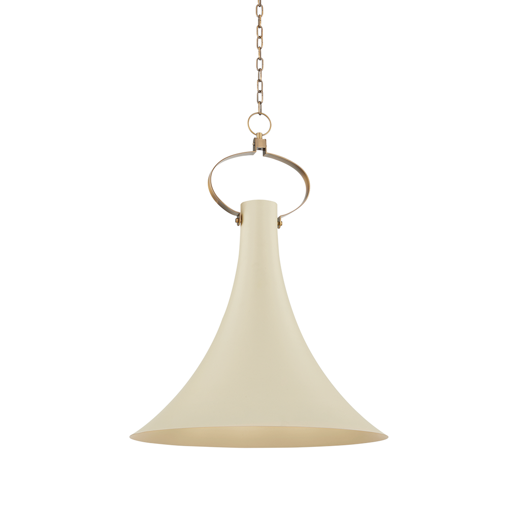 Radcliff 1 Light Pendant - Patina Brass 34.25"